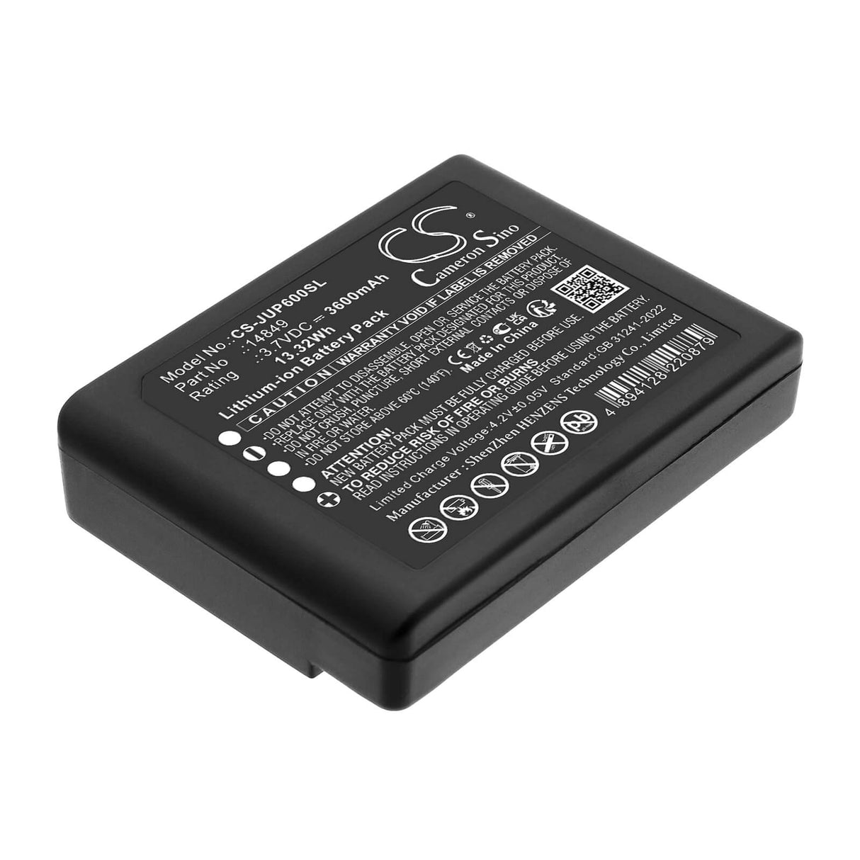 3.7V, Li-ion, 3600mAh, Equipment, Survey, Test battery fits Juniper, 14849, Archer, Archer 2, 13.32Wh Equipment, Survey, Test Cameron Sino Technology Limited