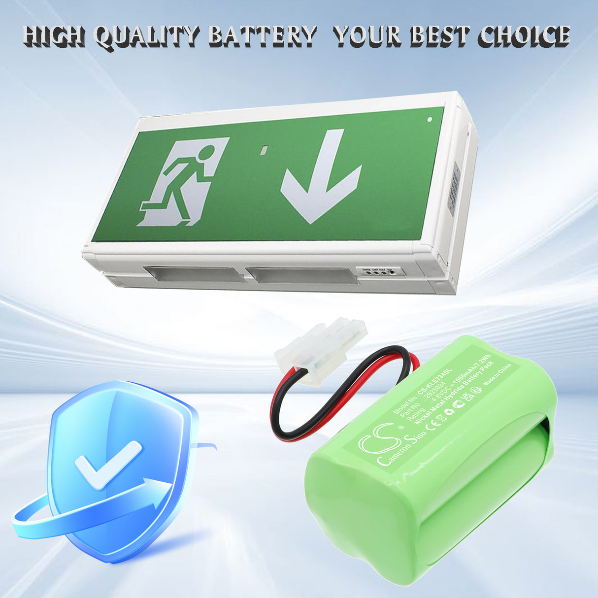 4.8V, Ni-MH, 1500mAh, LED Light battery fits Kamlux, 2925024, 7348707, LED E7348705, 7.2Wh LED Light Cameron Sino Technology Limited
