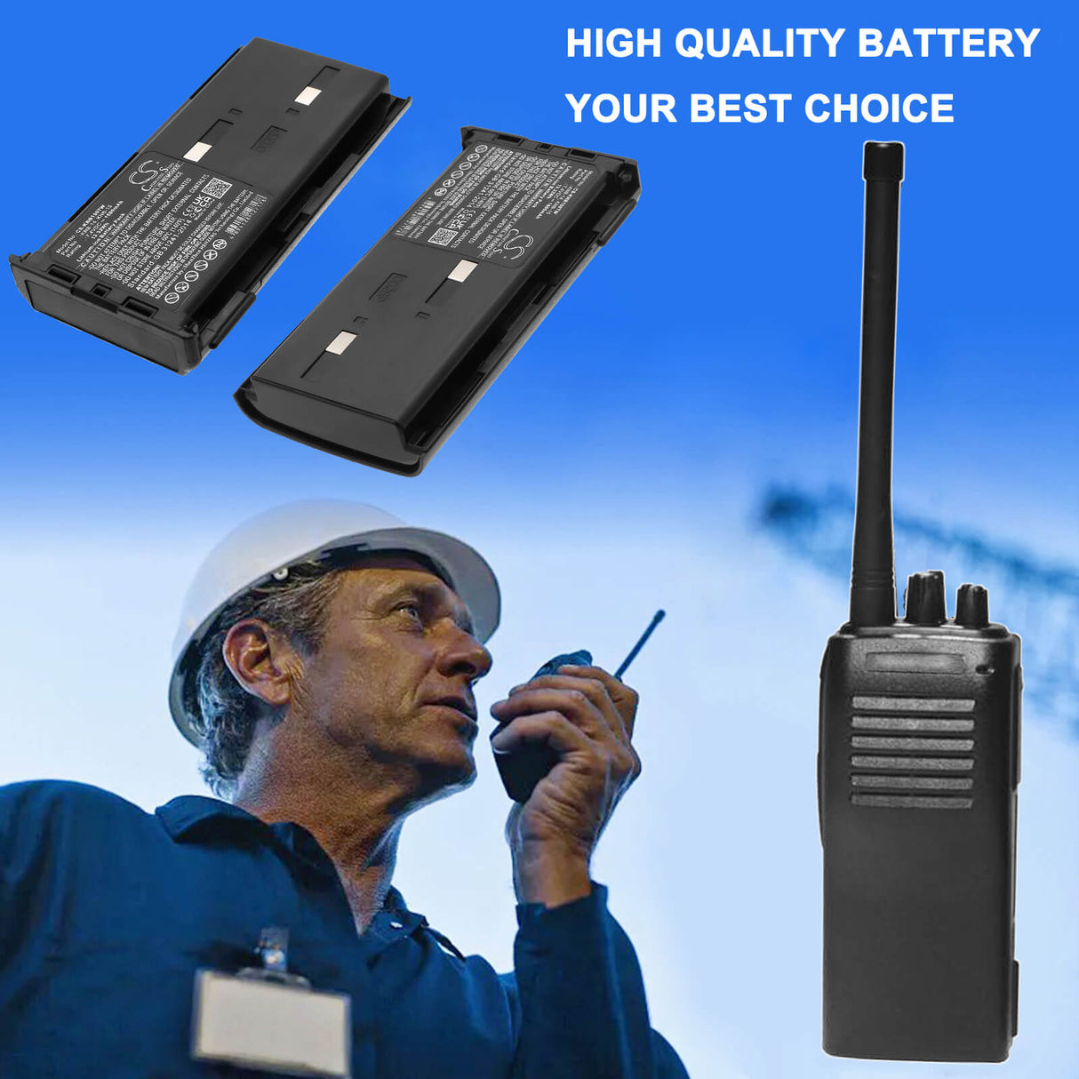 7.4V, Li-ion, 1800mAh, Two-Way Radio battery fits Kenwood, Knb-14, Cp-213, Tcp-113, 13.32Wh Two-Way Radio Cameron Sino Technology Limited