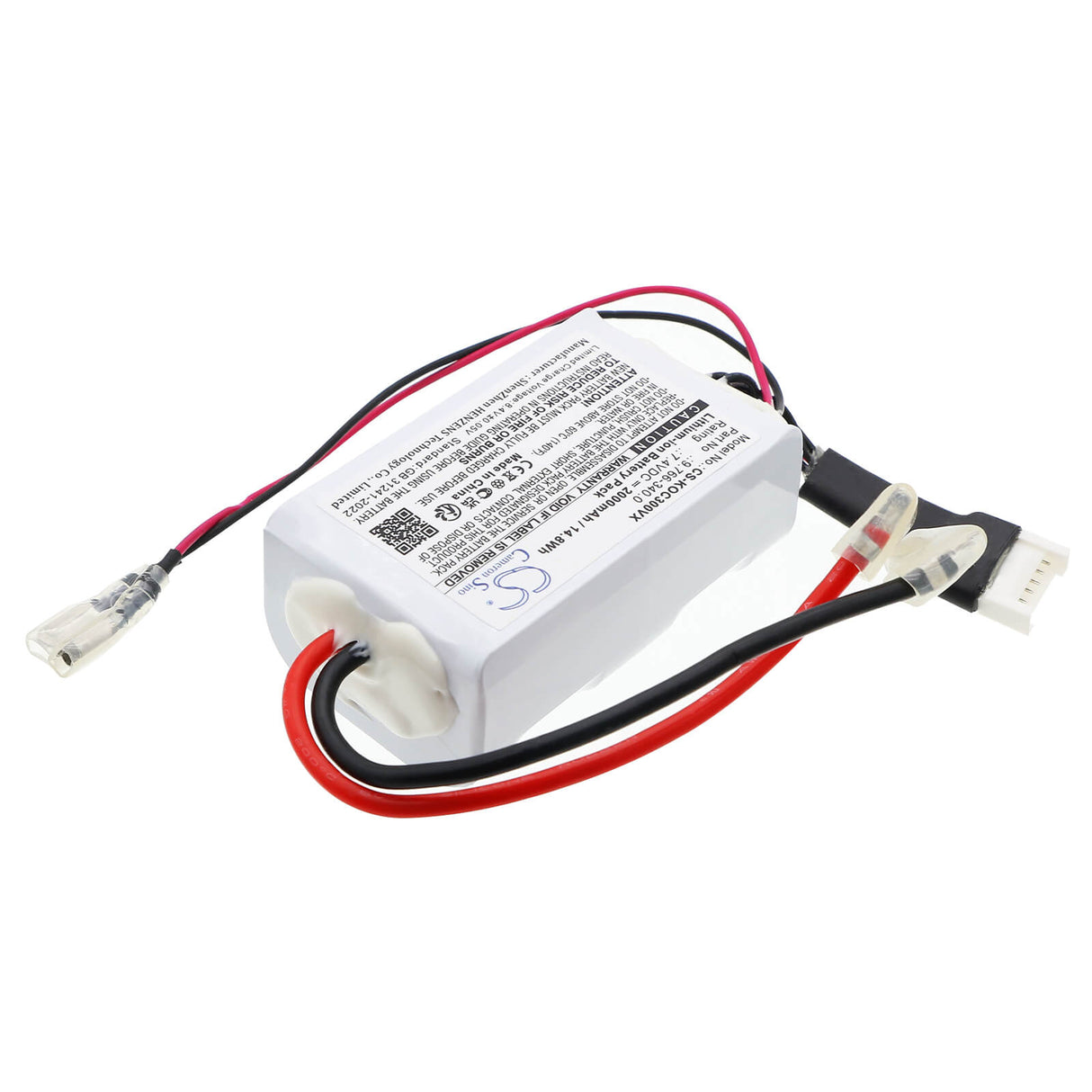 7,4V, Li-ion, 2000mAh, Batterie de nettoyeur haute pression compatible avec Karcher, 9.766-340.0, OC 3 Pliable, 14,8Wh Outils électriques Cameron Sino Technology Limited