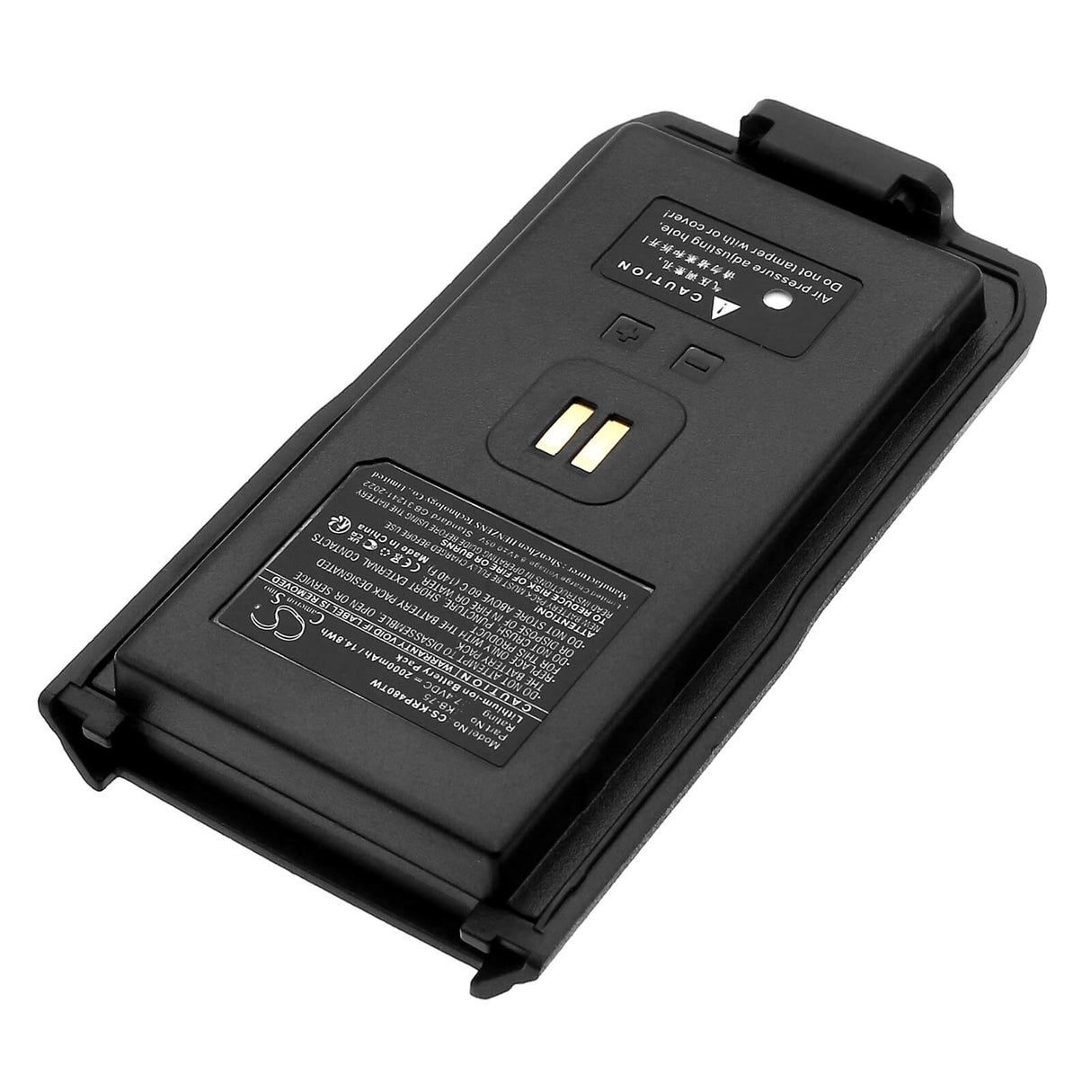 7.4V, Li-ion, 2000mAh, Two-Way Radio battery fits Kirisun, KB-75, DP480, DP580, 14.8Wh Two-Way Radio Cameron Sino Technology Limited