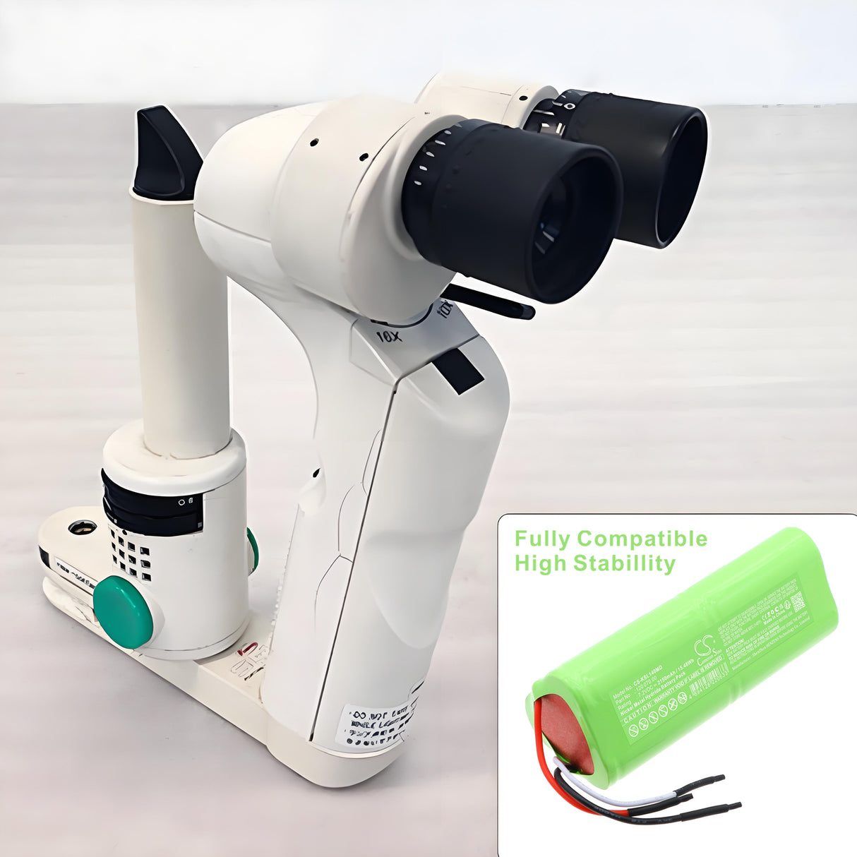 7.2V, Ni-MH, 2150mAh, batterie médicale compatible avec Kowa, 120 070.00, rétinoscope SL14, 15.48Wh Medical Cameron Sino Technology Limited (Médical)