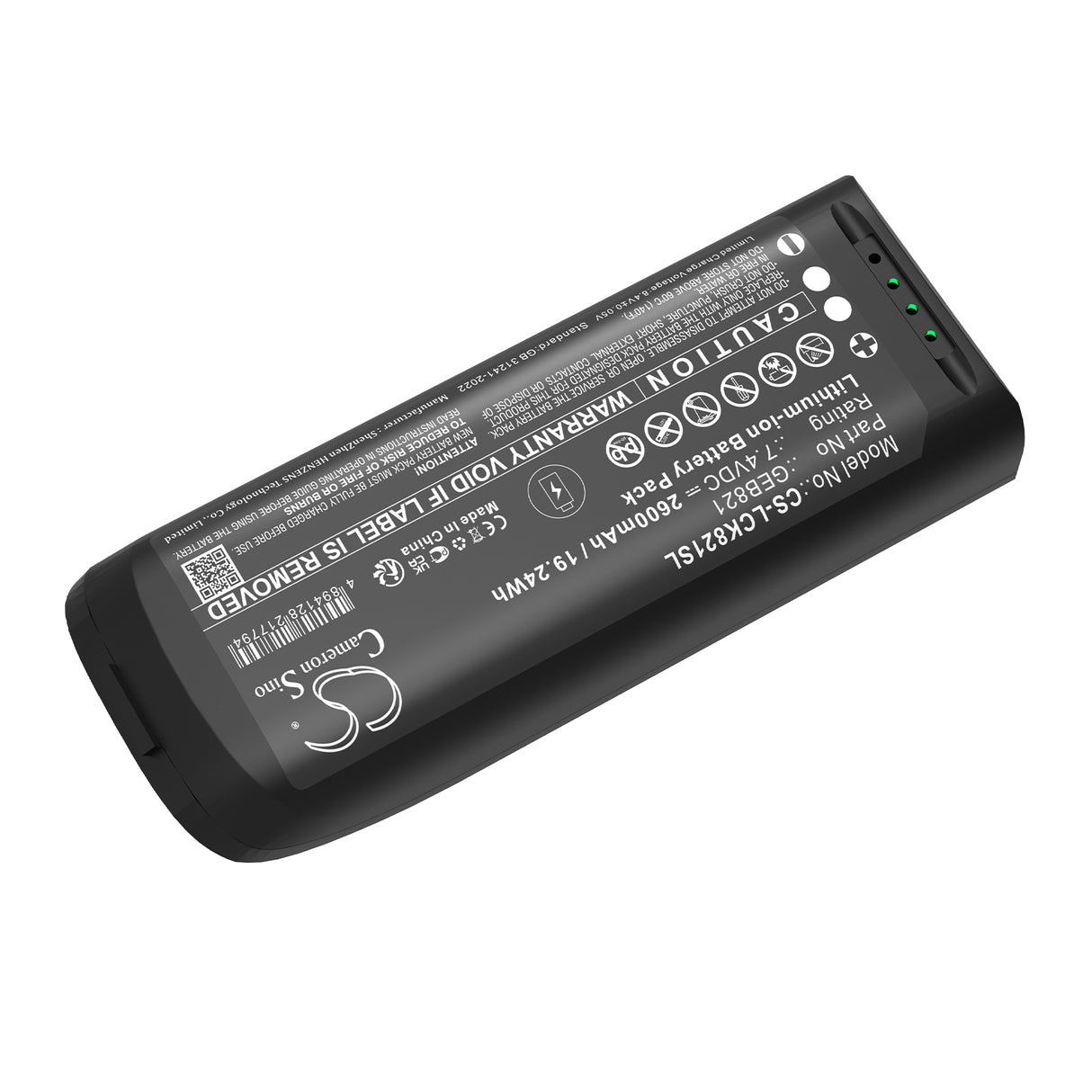 7.4V, Li-ion, 2600mAh, Equipment, Survey, Test battery fits Leica, 879638, Blk2go, Blk2go Handheld Imaging Laser, 19.24Wh Equipment, Survey, Test Cameron Sino Technology Limited
