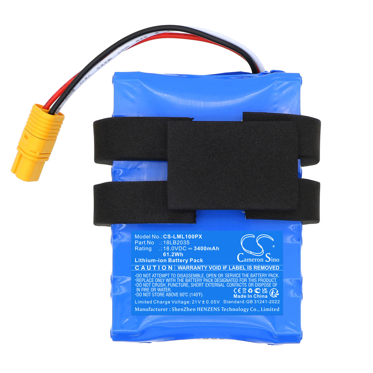 18.0V, Li-ion, 3400mAh, Lawn Mowers battery fits Lawnmaster, 18LB2035, L10, L12, 61.2Wh Lawn Mowers Cameron Sino Technology Limited