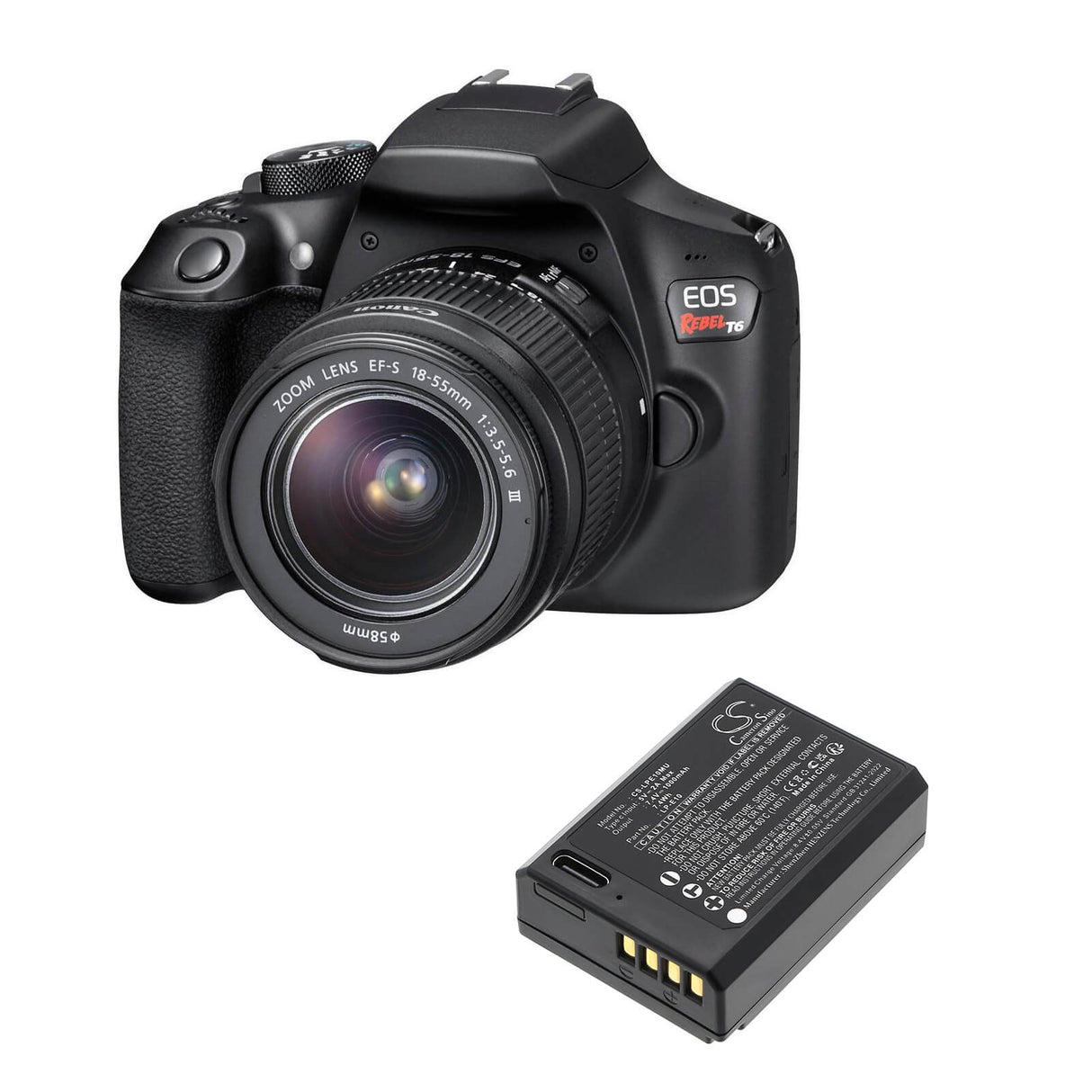 7.4V, Li-ion, 750mAh, Batterie pour appareil photo compatible avec Canon, LP-E12, EOS 100D, EOS Kiss X7, 5.55Wh Appareil photo Cameron Sino Technology Limited (Appareil photo)