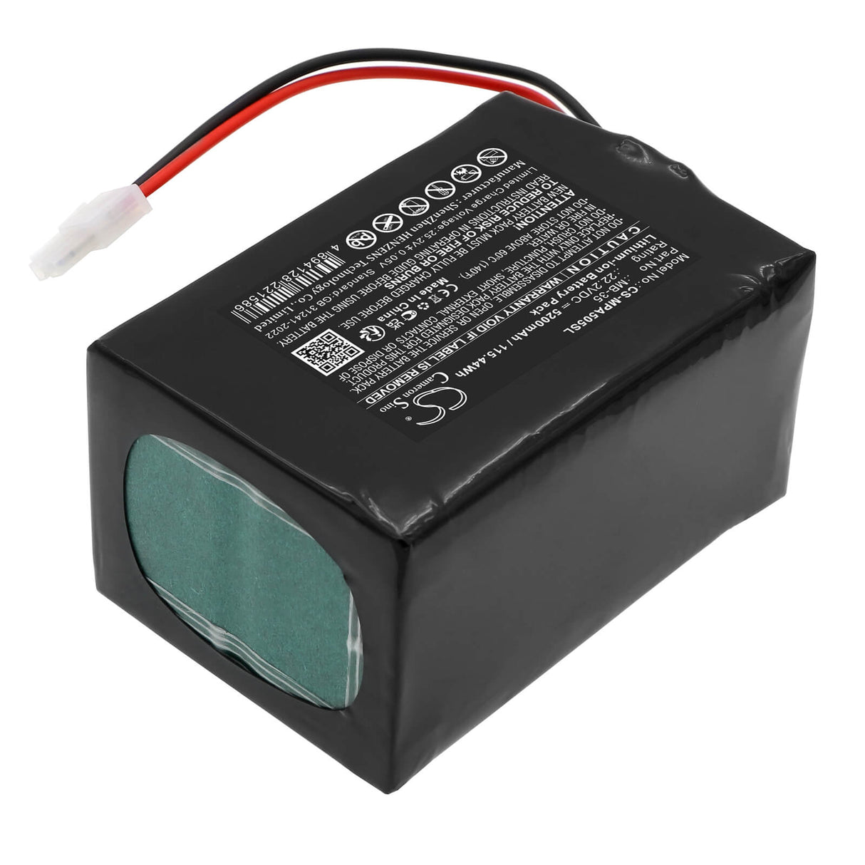 22.2V, Li-ion, 5200mAh, Speaker battery fits Mipro, MB-35, MA-505, MA-505 Portable Wireless PA Sy, 115.44Wh Speaker Cameron Sino Technology Limited (Dangerous Goods)