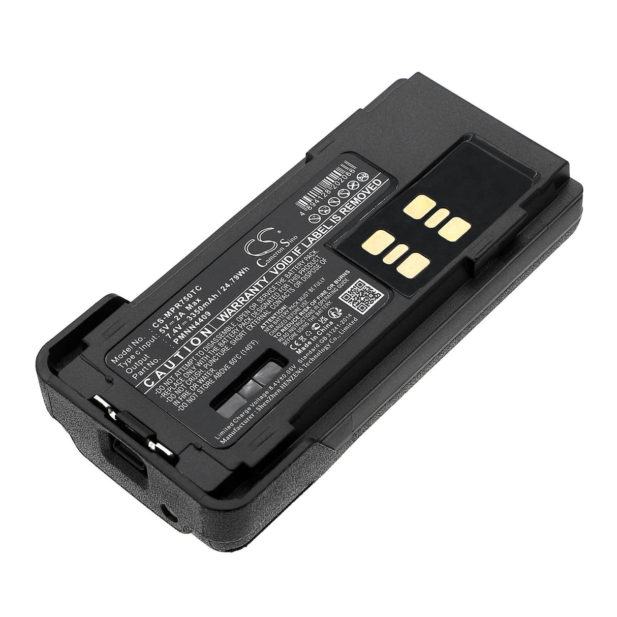 USB-C Port, 7.4V, Li-ion, 3350mAh, Two-Way Radio Battery fits Motorola, Apx2000, Apx3000, 24.79Wh Two-Way Radio Cameron Sino Technology Limited