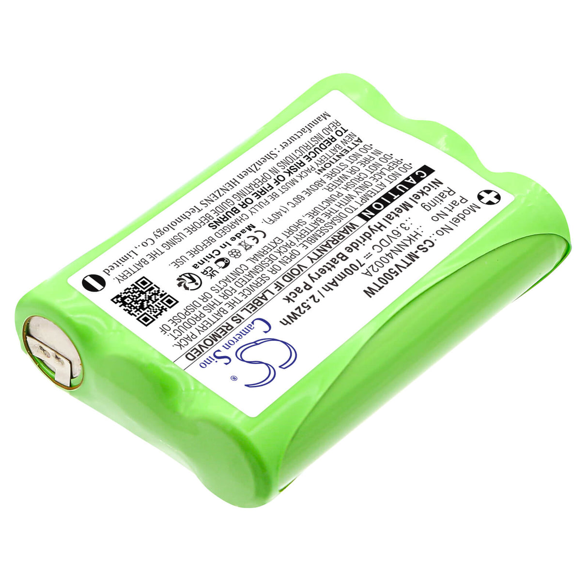 3.6V, Ni-MH, 700mAh, Two-Way Radio battery fits Motorola, 1532, Em1000, Em1000r, 2.52Wh Two-Way Radio Cameron Sino Technology Limited
