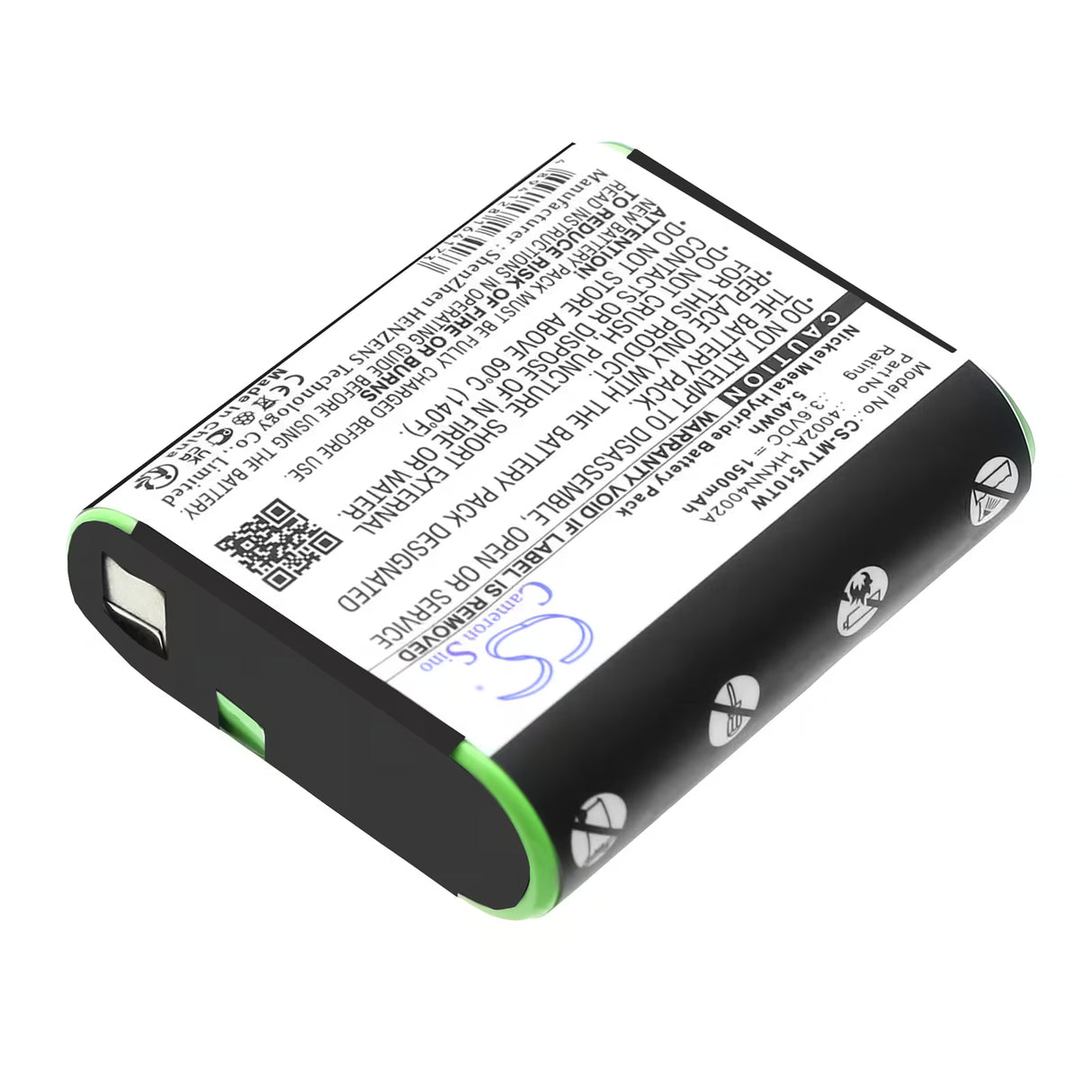 3.6V, Ni-MH, 1500mAh, Two-Way Radio battery fits Motorola, 1532, Em1000, Em1000r, 5.4Wh Two-Way Radio Cameron Sino Technology Limited