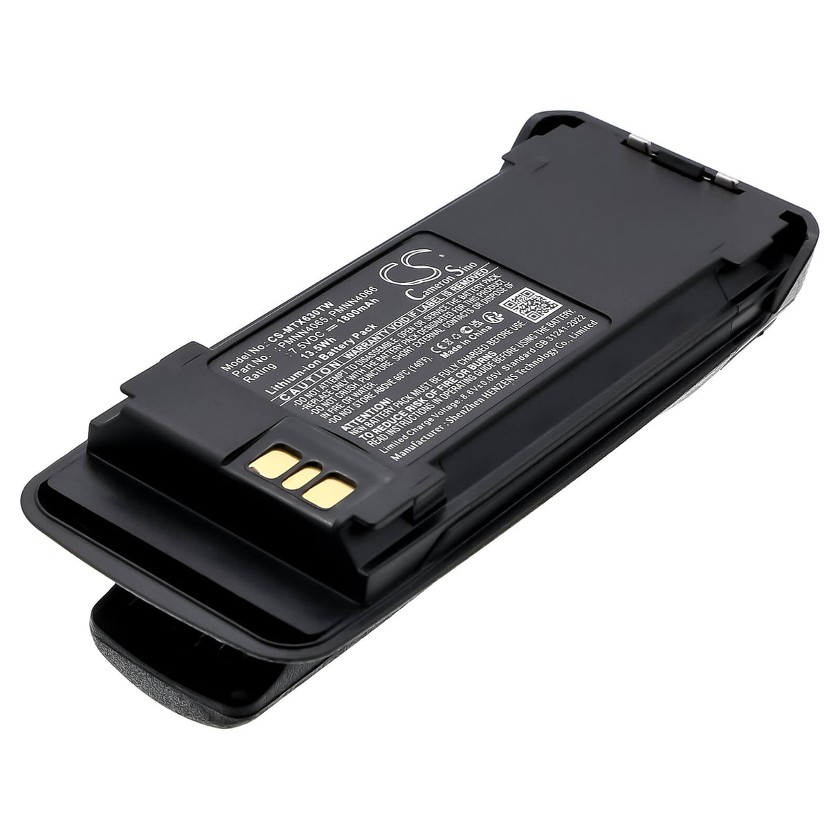 7.5V, Li-ion, 1800mAh, Two-Way Radio battery fits Vertex, Motorola, Nntn4066, Dgp4150, Dgp4150+, 13.5Wh Two-Way Radio Cameron Sino Technology Limited