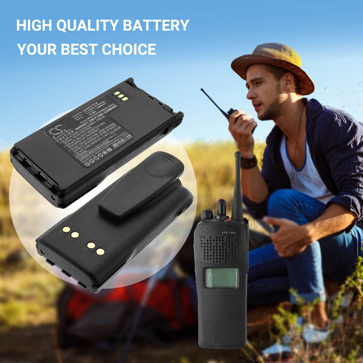Impres 7.5V, Ni-MH, 2000mAh, Two-Way Radio battery fits Motorola, Hnn9815, Mt1500, Nt1500, 15Wh Two-Way Radio Cameron Sino Technology Limited