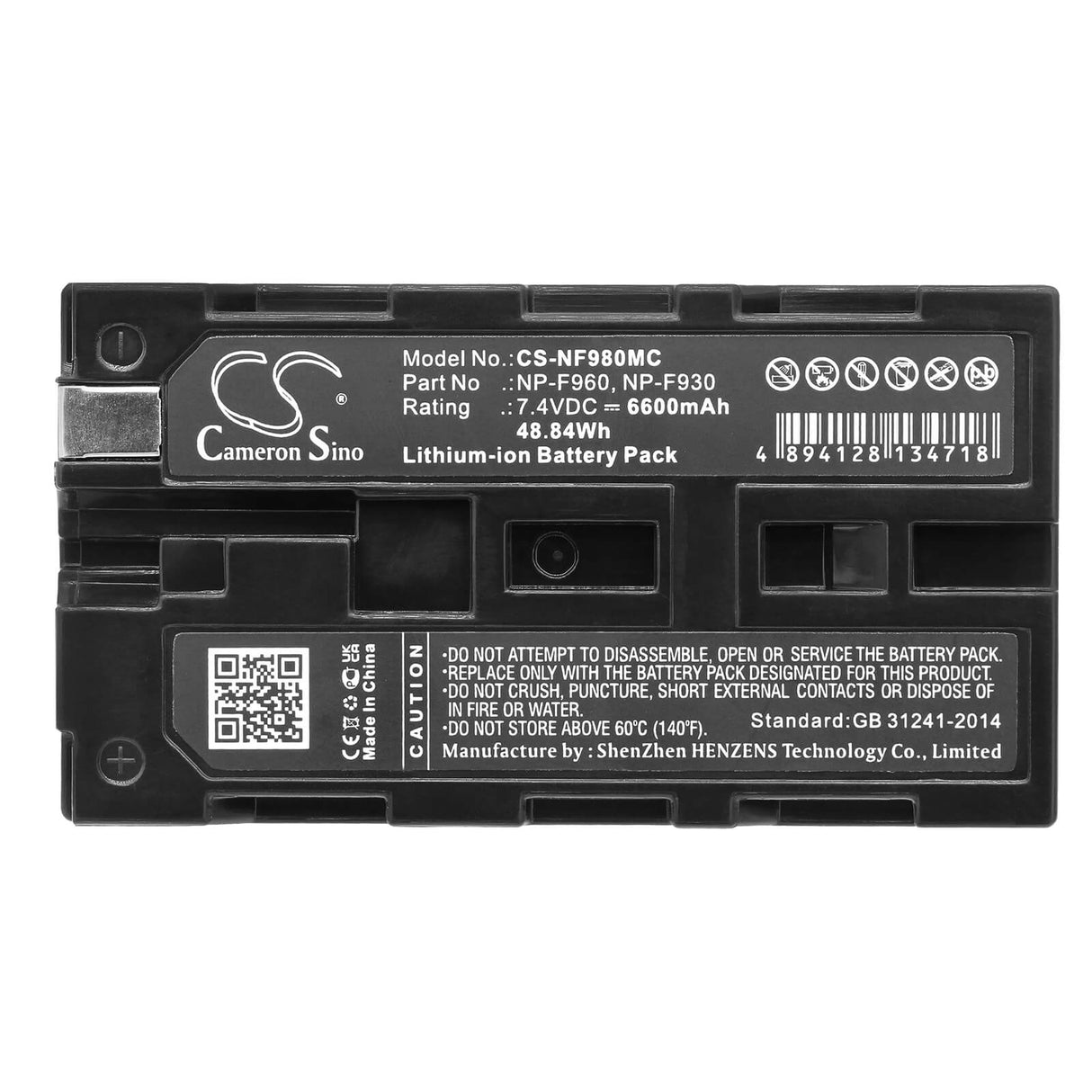 Camera Battery For Sony, Ccd-rv100, Ccd-rv200, Ccd-sc5, Ccd-sc5/e 7.4v, 6600mah - 48.84wh Camera Cameron Sino Technology Limited (Camera)