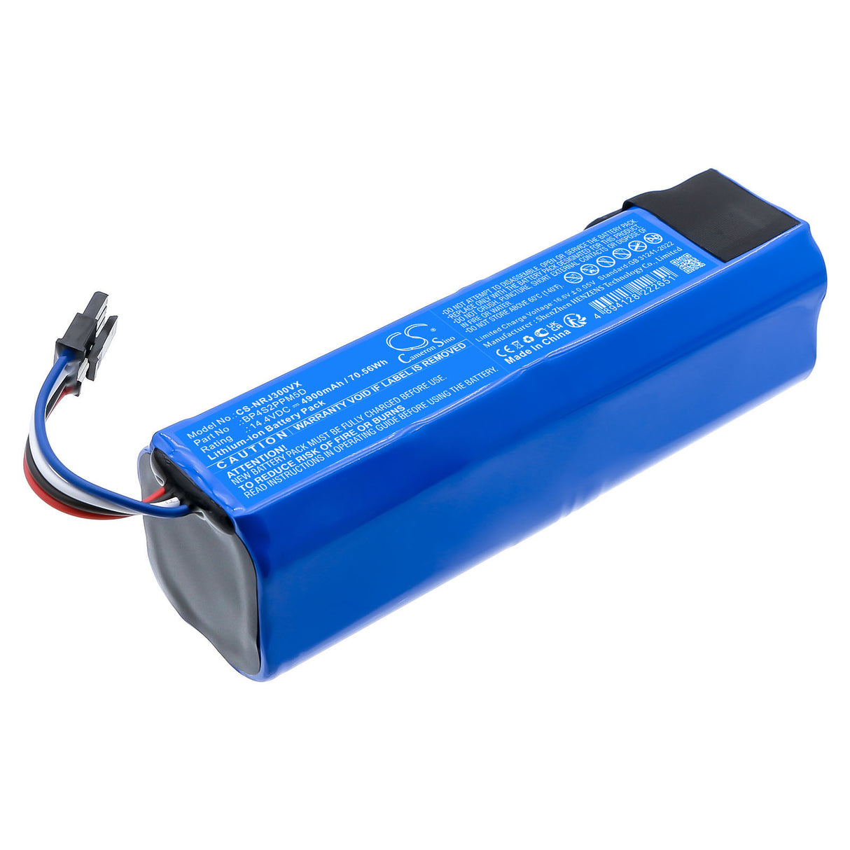 14.4V, Li-ion, 4900mAh, Vacuum battery fits NARWAL, BP4S2PPM5B, J3, J4, 70.56Wh Vacuum Cameron Sino Technology Limited