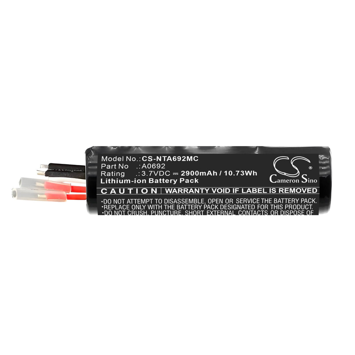 3.7V, Li-ion, 2900mAh, Gimbals battery fits Insta360, A0692, 10.73Wh Gimbals Cameron Sino Technology Limited