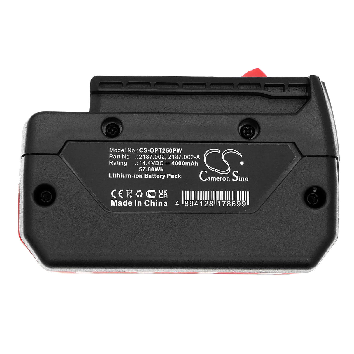 14,4 V, Li-ion, 4000 mAh, Batterie pour outils de cerclage compatible avec Signode, Bxt2, Vt550l, 57,60 Wh Outils de cerclage Cameron Sino Technology Limited