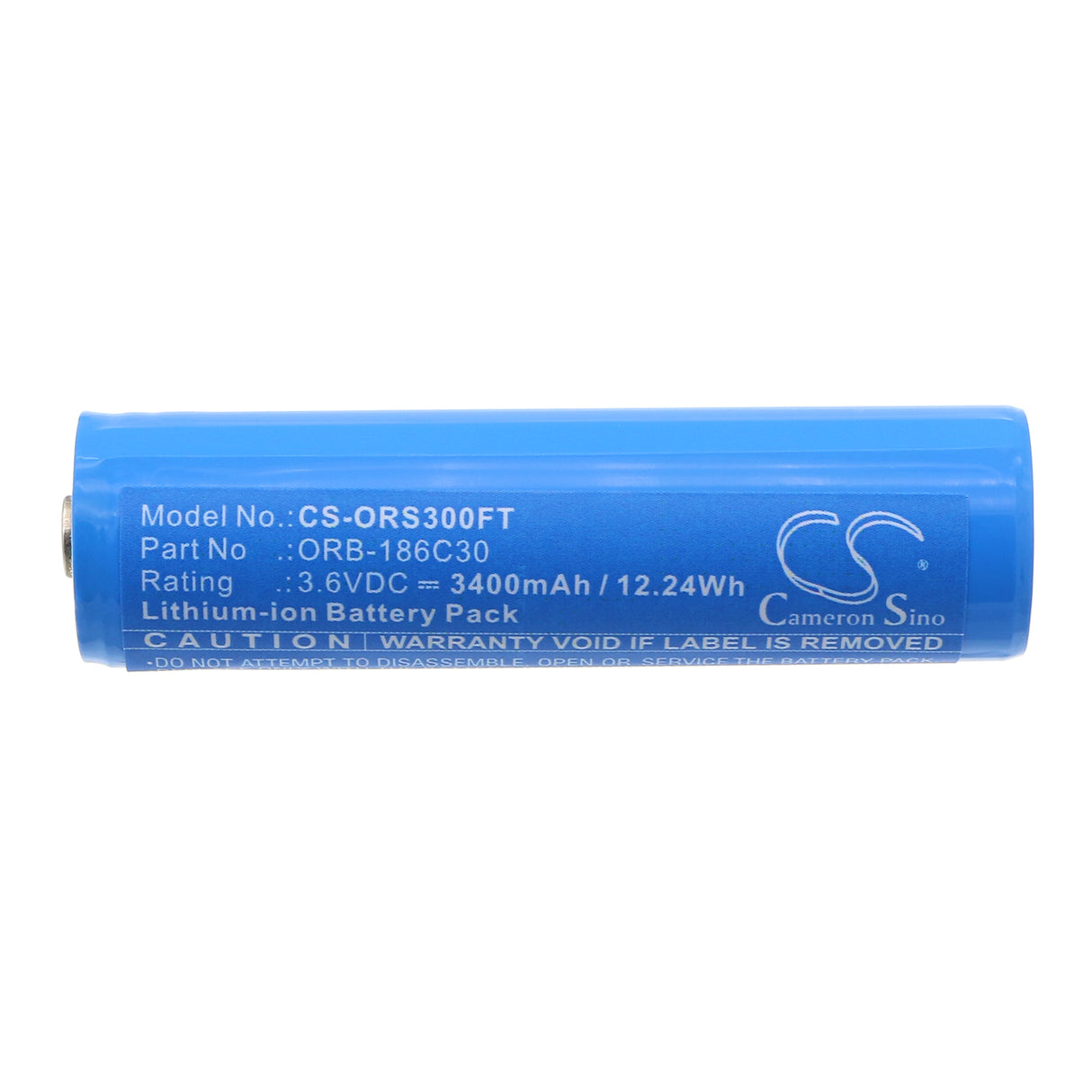 3.6V, Li-ion, 3400mAh, Flashlight battery fits Olight, Orb-186c30, Baton Pro, H2r Headlamp, 12.24Wh Flashlight Cameron Sino Technology Limited