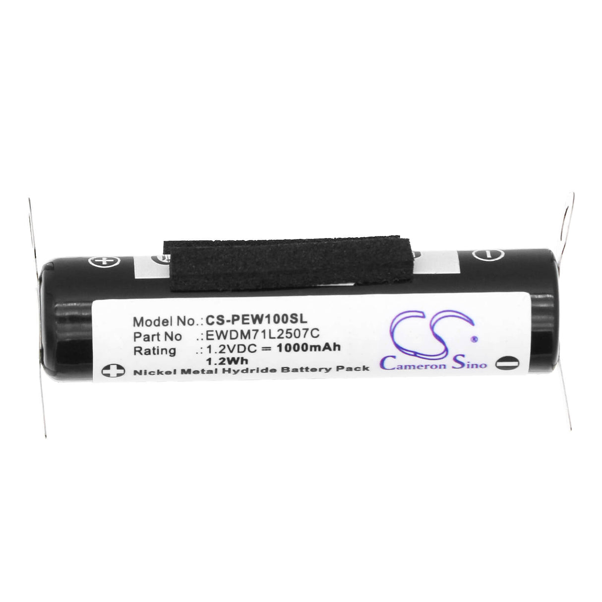 1.2V, Ni-MH, 1000mAh Toothbrush Battery fits Panasonic, Ew-dc01, 1.2Wh Toothbrush Cameron Sino Technology Limited