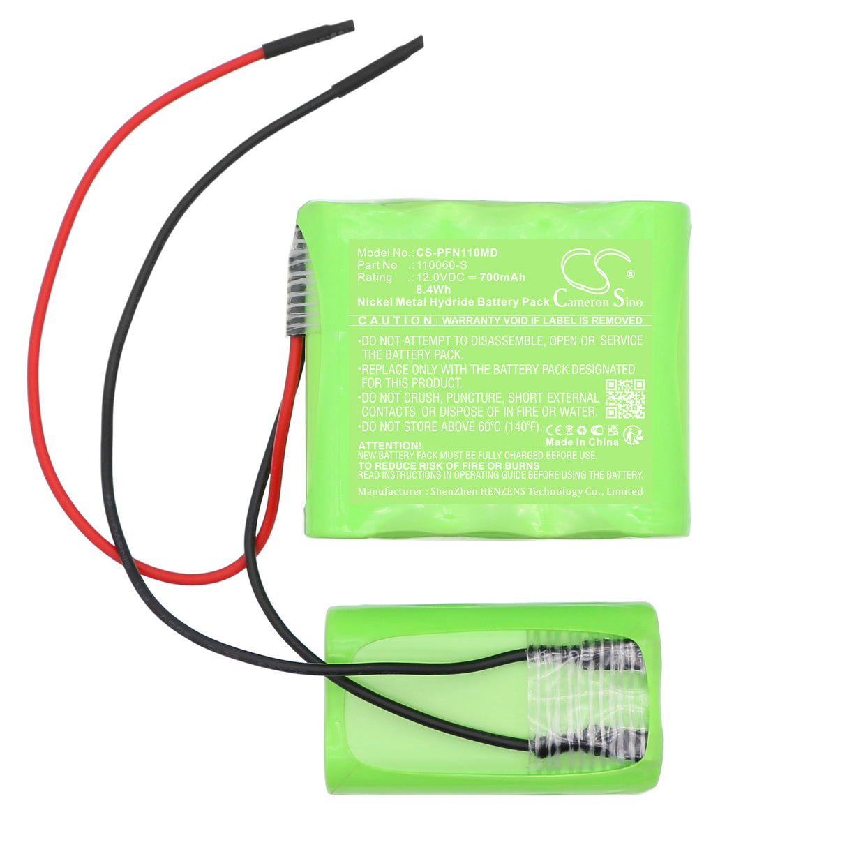 12V, Ni-MH, 700mAh, Medical battery fits Pfrimmer, 110060-S, Ernahrungspumpe, Nutricia, 8.4Wh Medical Cameron Sino Technology Limited