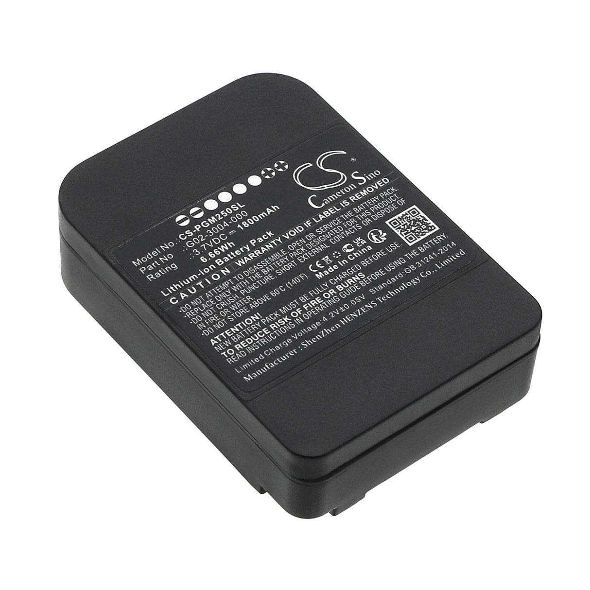 3.7V, Li-ion, 1800mAh, Equipment Battery fits Microrae, Pgm-2500, 6.66Wh Equipment, Survey, Test Cameron Sino Technology Limited