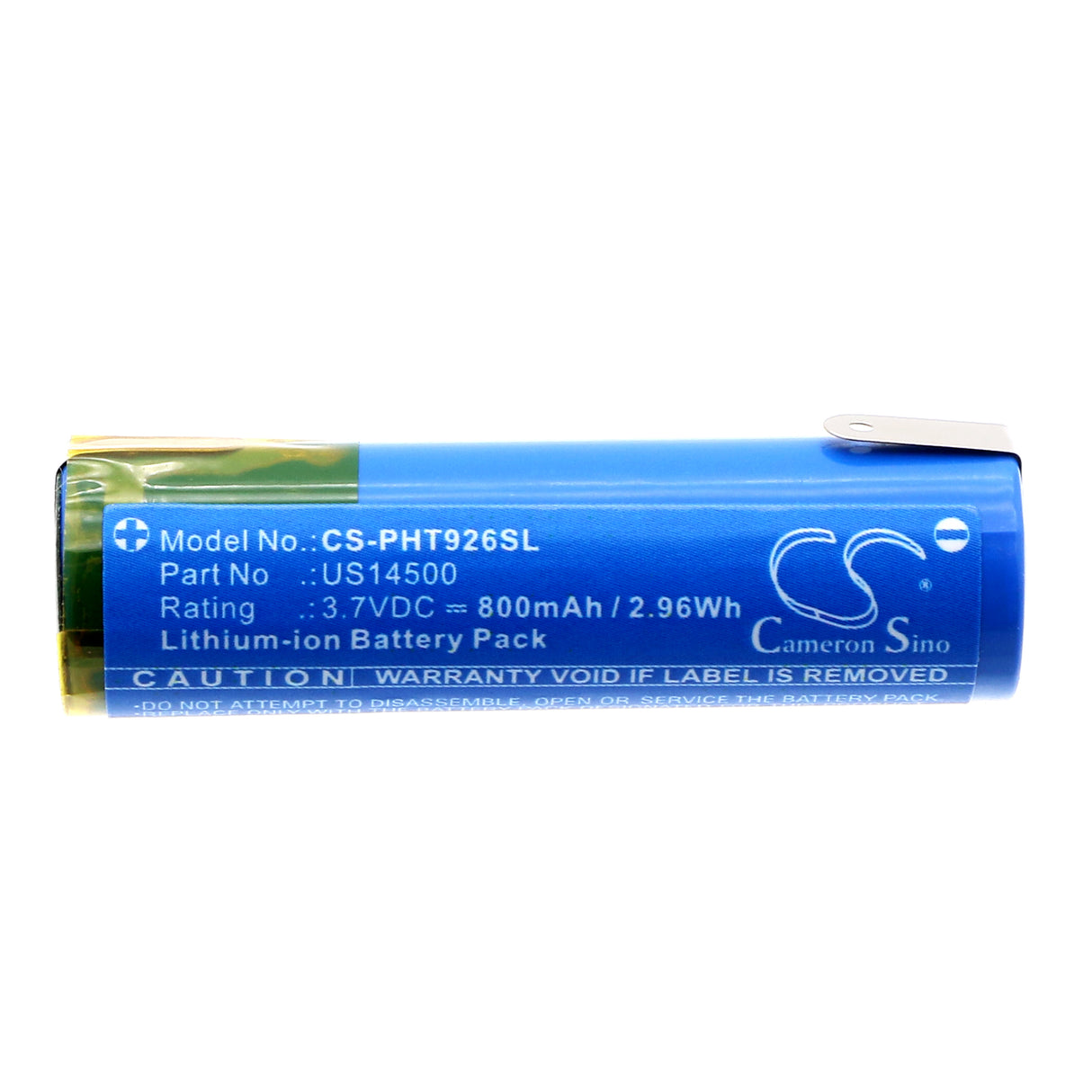 3.7V, Li-ion, 800mAh, Shaver battery fits Philips, At750, At751, 2.96Wh Shaver Cameron Sino Technology Limited
