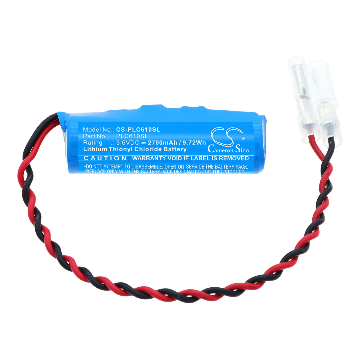 3.6V, Li-SOCl2, 2700mAh, PLC battery fits , CS-PLC610SL, 9.72Wh PLC Cameron Sino Technology Limited