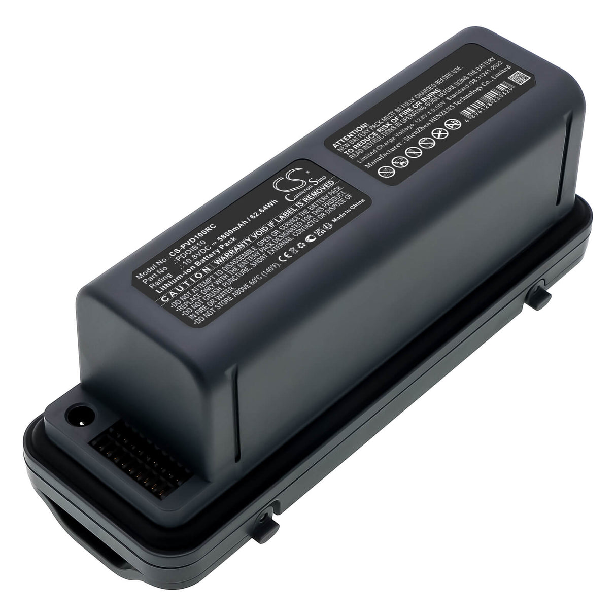 10.8V, Li-ion, 5800mAh, Drones battery fits Powervision, PDOIB10, PowerDolphin Intellijet, PowerDolphin Wizard underwate, 62.64Wh Drones Cameron Sino Technology Limited