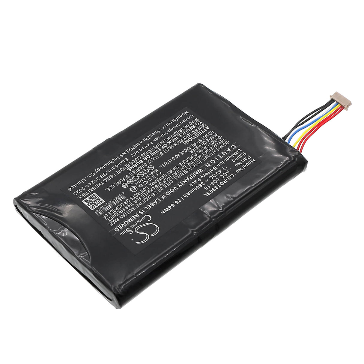 7.4V, Li-ion, 3600mAh, Tablet battery fits Dt Research, Dt390, 26.64Wh Tablet Cameron Sino Technology Limited