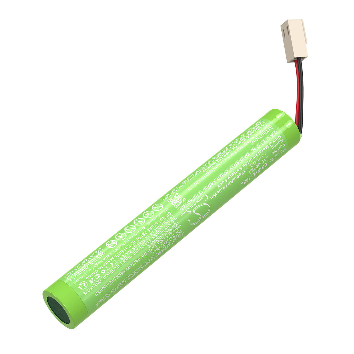 2.4V, Ni-MH, 1700mAh, Equipment, Survey, Test battery fits Geo-Fennel, 10-08320, FL190, Rotationslaser EL 515 Plus, 4.08Wh Equipment, Survey, Test Cameron Sino Technology Limited