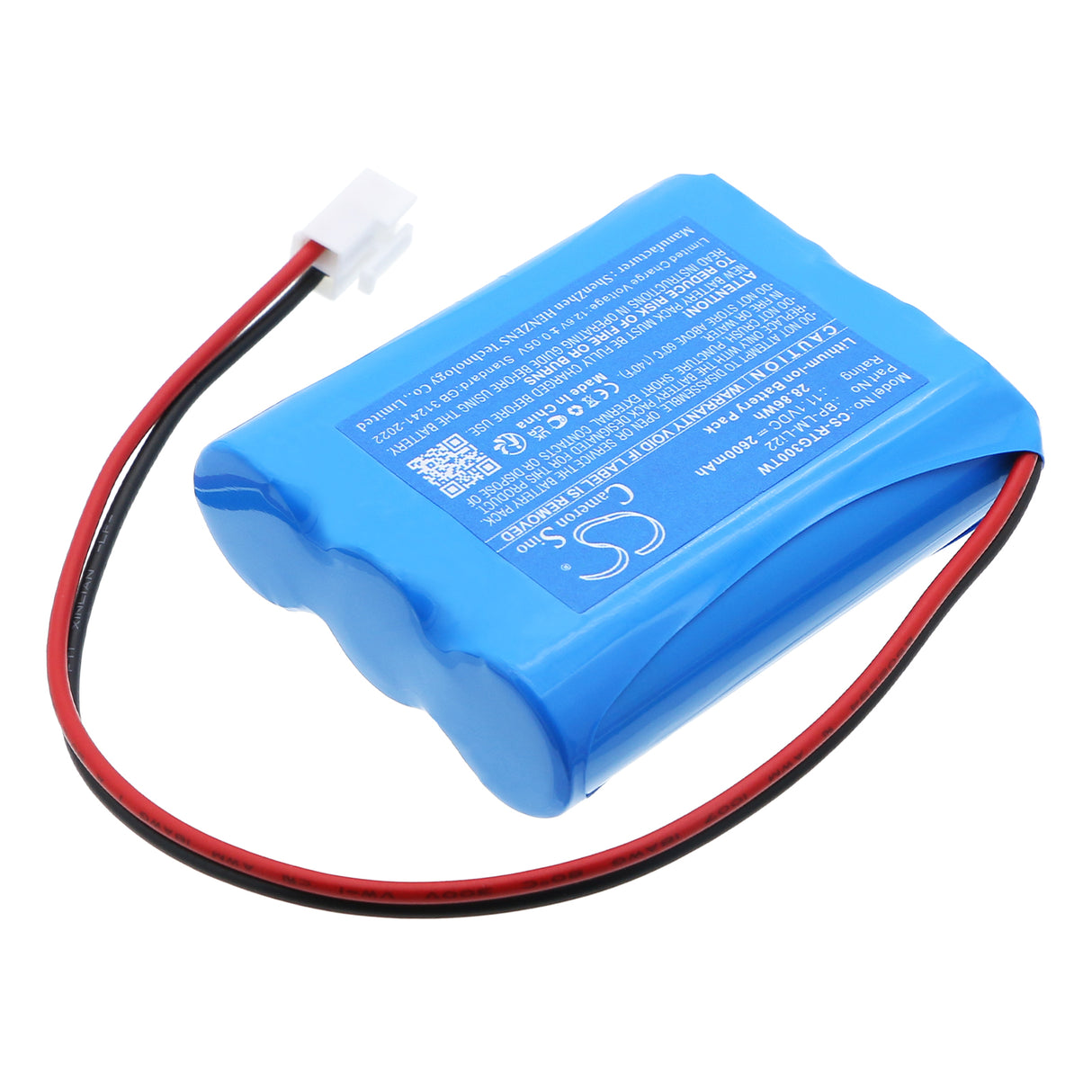 11.1V, Li-ion, 2600mAh, Two-Way Radio battery fits Ritron, BP-LM-Li22, Generation 3 LoudMouth Receivers, 28.86Wh Two-Way Radio Cameron Sino Technology Limited