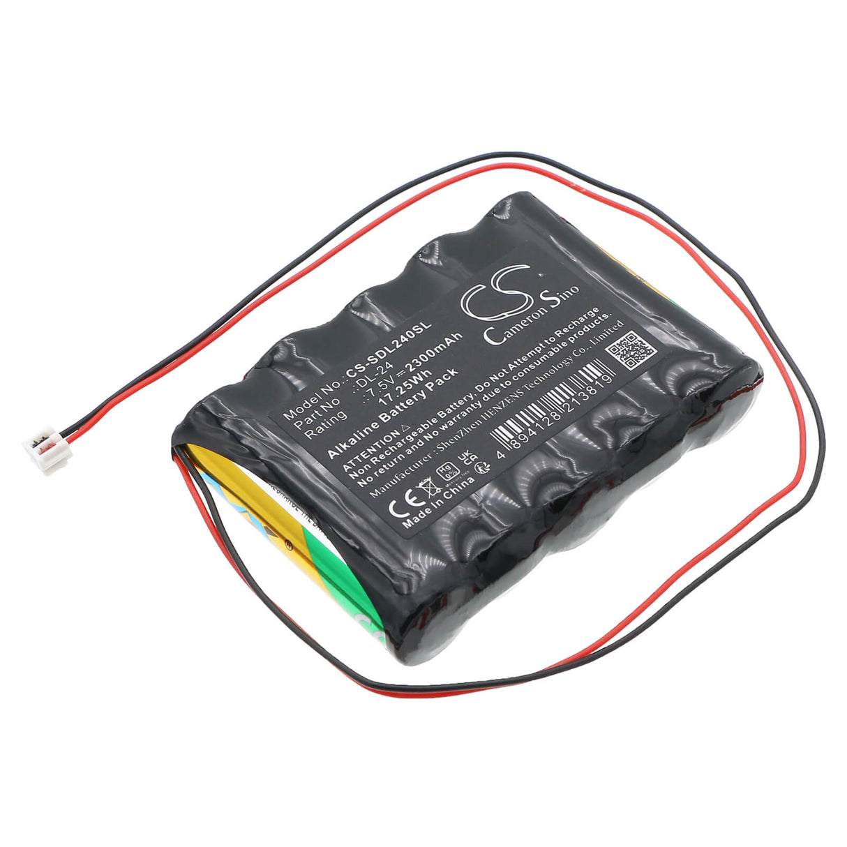 7.5V, Alkaline, 2300mAh, Door Lock battery fits Doorlock, Dl-24, 17.25Wh Door Lock Cameron Sino Technology Limited