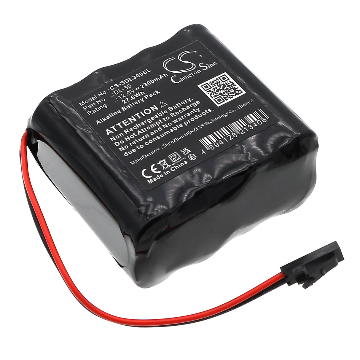 12.0V, Alcaline, 2300mAh, Batterie de serrure de porte compatible avec Locknetics, K380-001, 27.6Wh Serrure de porte Cameron Sino Technology Limited