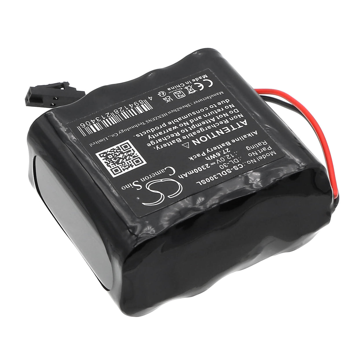 12.0V, Alcaline, 2300mAh, Batterie de serrure de porte compatible avec Locknetics, K380-001, 27.6Wh Serrure de porte Cameron Sino Technology Limited
