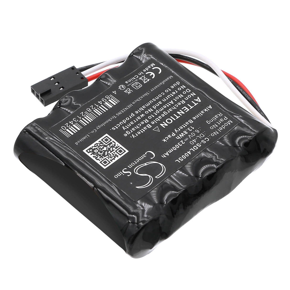 6,0V, Alcaline, 2300mAh, batterie de serrure de porte convient à Best Access Systems, 1003, 11pdbb, 13,8Wh serrure de porte Cameron Sino Technology Limited