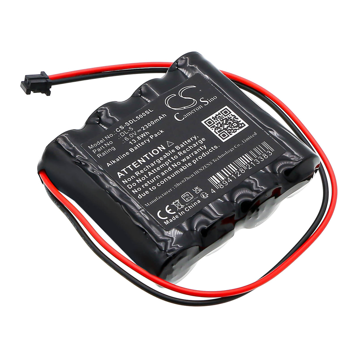 6.0V, Alcaline, 2300mAh, batterie de serrure de porte s'adapte à Keylock, F 7400-12, 13.8Wh Serrure de porte Cameron Sino Technology Limited