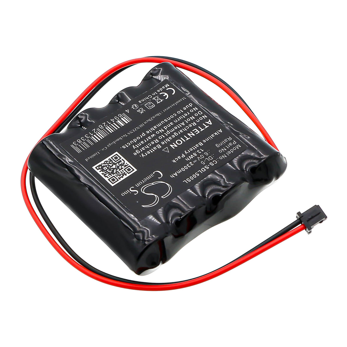 6.0V, Alcaline, 2300mAh, batterie de serrure de porte s'adapte à Keylock, F 7400-12, 13.8Wh Serrure de porte Cameron Sino Technology Limited