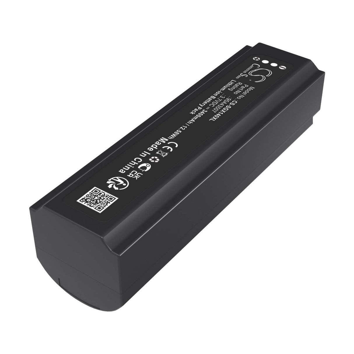 3.7V, Li-ion, 3400mAh, Batterie de microphone compatible avec Shure, 95A43507, GLXD+, GLXD+ Microphone sans fil à main, 12.58Wh Microphone Cameron Sino Technology Limited