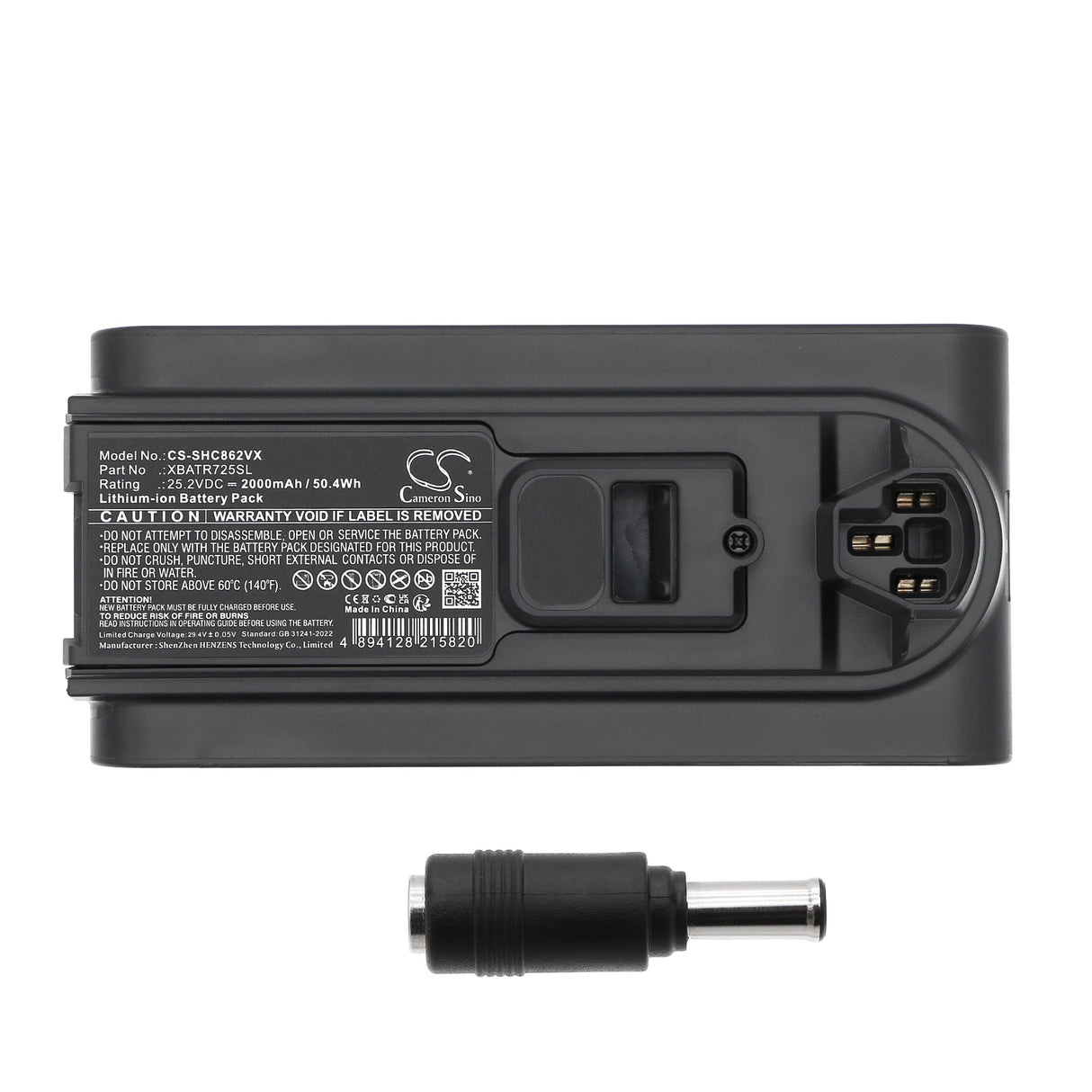 25.2V, Li-ion, 2000mAh, Vacuum battery fits Shark, Xbatr725sl, Cordless Stratos, Iz840h, 50.4Wh Vacuum Cameron Sino Technology Limited