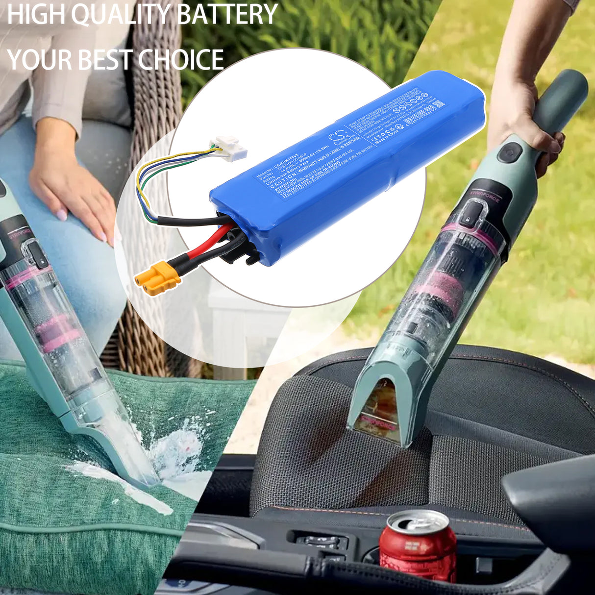 14.4V, Li-ion, 2000mAh, Vacuum battery fits Shark, XFBTHX100-4S1P, HX100, HX100UKT, 28.8Wh Vacuum Cameron Sino Technology Limited