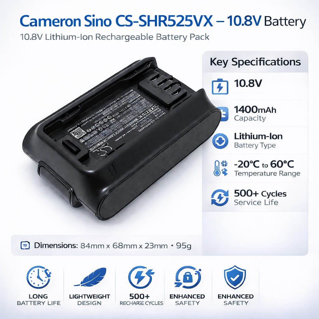 18.0V, Li-ion, 2250mAh, Vacuum battery fits Shark, Iw3120, Detect Pro, Iw1111, 40.50Wh Vacuum Cameron Sino Technology Limited