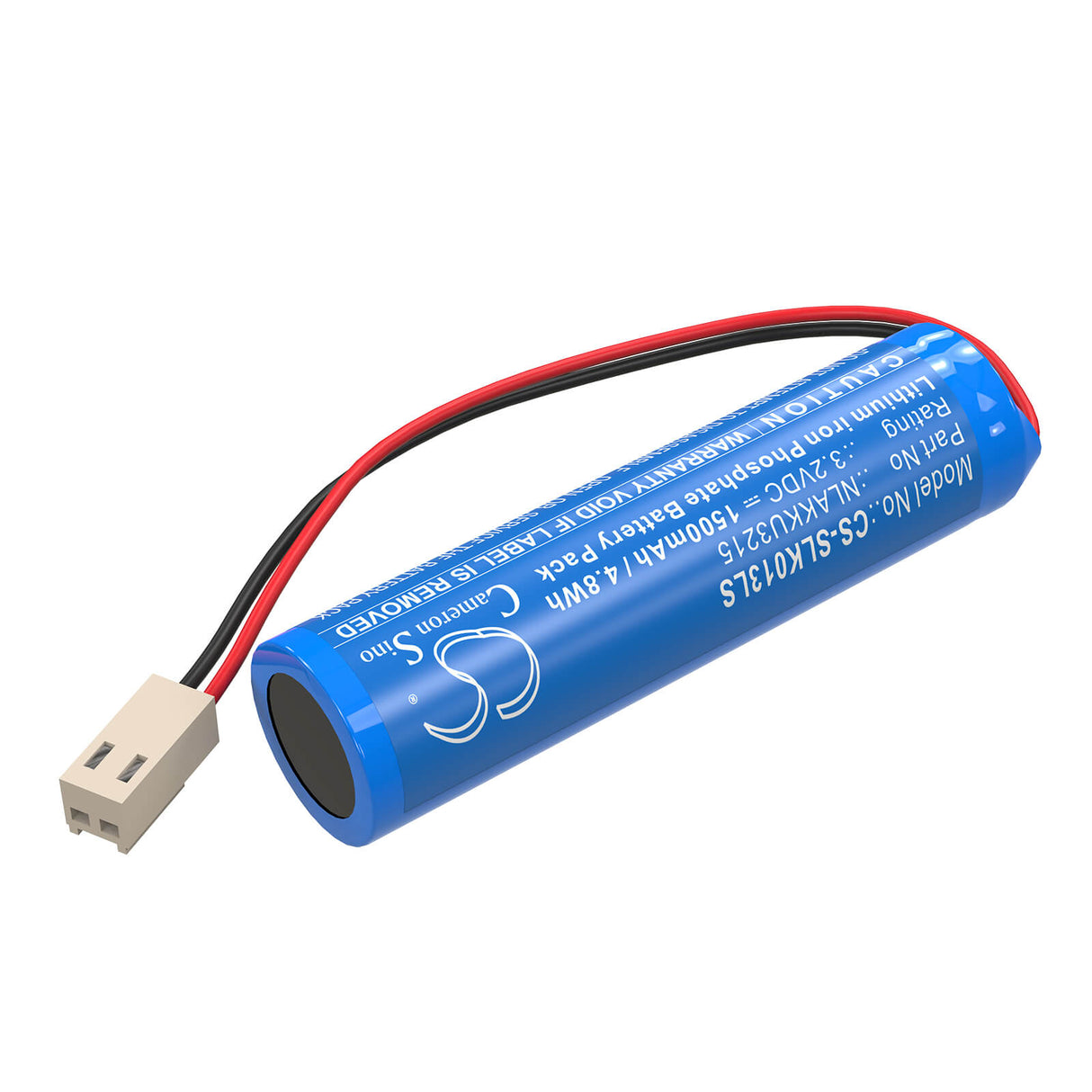 3,2V, LiFePO4, 1500mAh, Batterie d'éclairage d'urgence compatible avec Schrack, NLAKKU3215, A3U383AT2.V2-S, A3U383AT2.V2-W, 4,8Wh Éclairage d'urgence Cameron Sino Technology Limited
