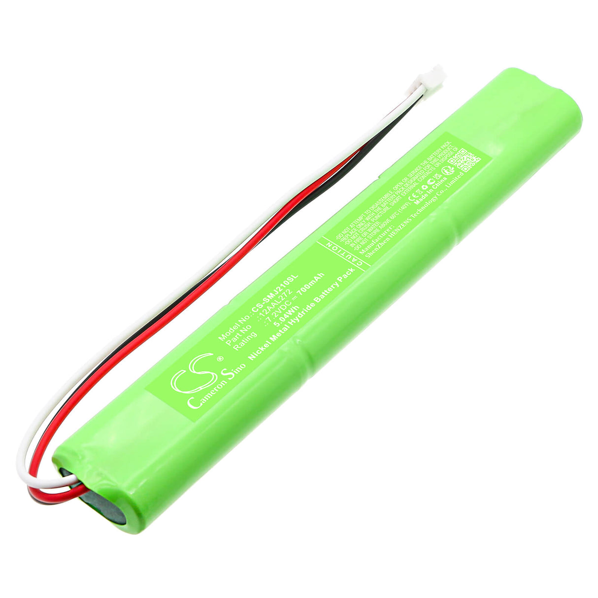 7,2V, Ni-MH, 700mAh, Équipement, Enquête, Batterie de test compatible Mitutoyo, 12AAL272, Surftest SJ-210, 5,04Wh Équipement, Enquête, Test Cameron Sino Technology Limited