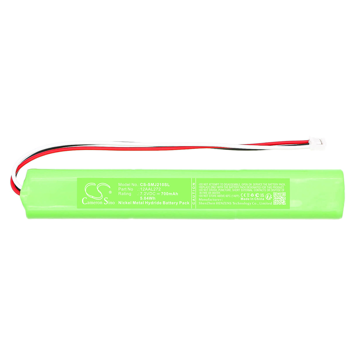 7,2V, Ni-MH, 700mAh, Équipement, Enquête, Batterie de test compatible Mitutoyo, 12AAL272, Surftest SJ-210, 5,04Wh Équipement, Enquête, Test Cameron Sino Technology Limited