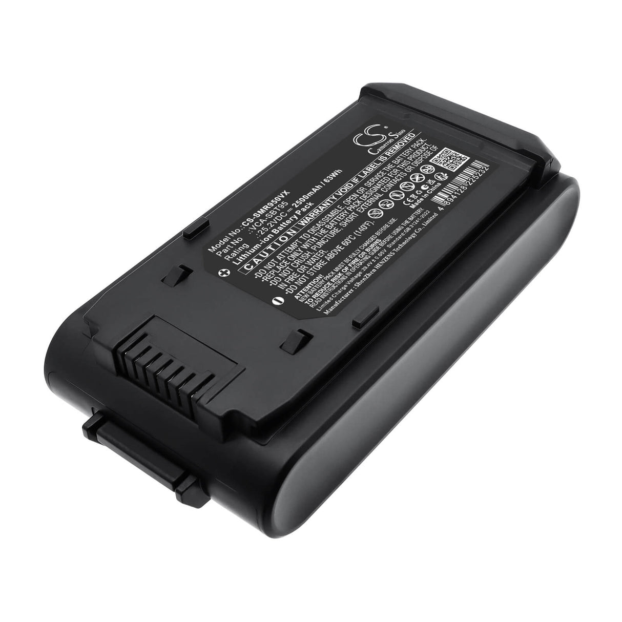 25.2V, Li-ion, 2500mAh, Vacuum battery fits Samsung, VCA-SBT95, Bespoke Jet Pet Stick Vacuum, Jet 85, 63Wh Vacuum Cameron Sino Technology Limited
