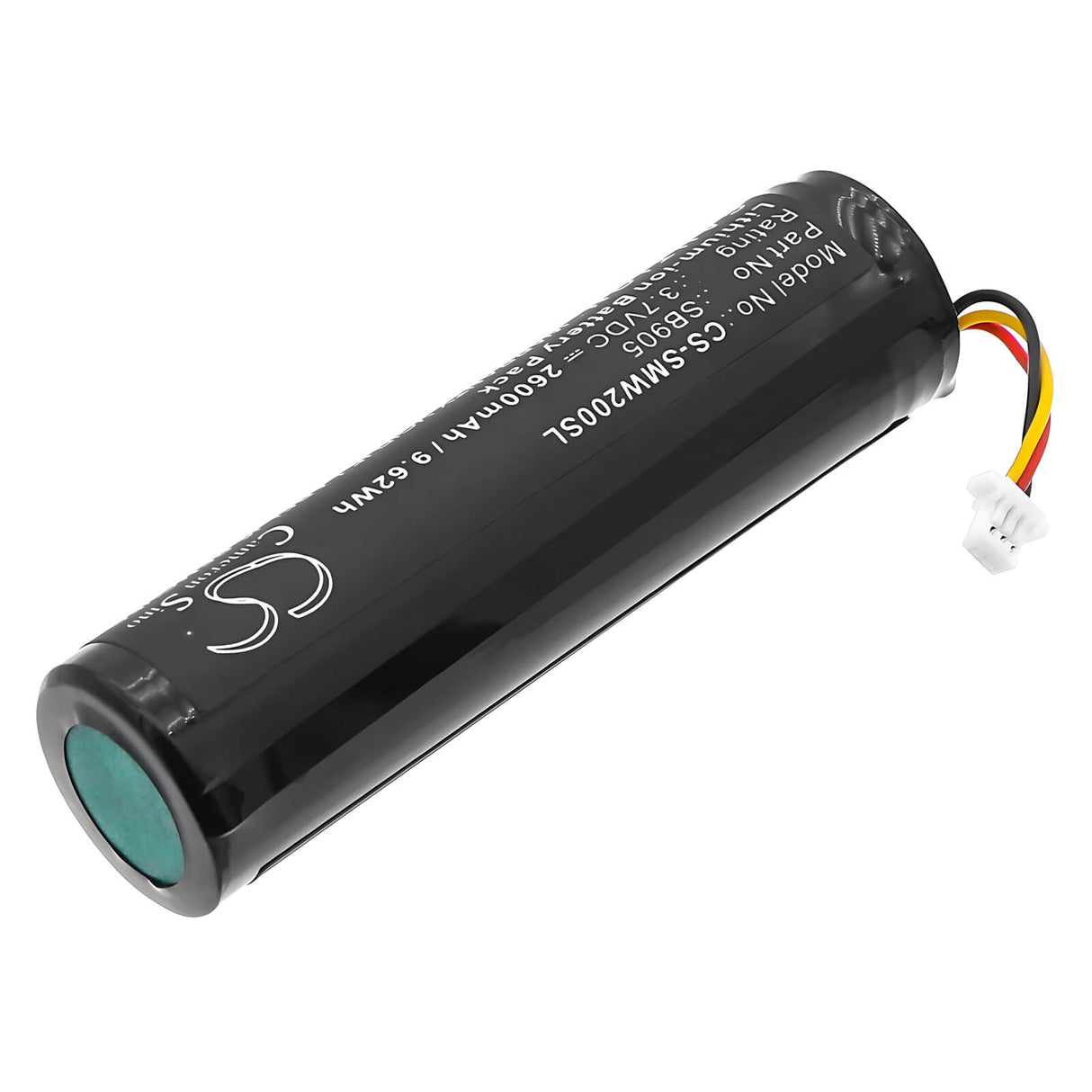 3,7V, Li-ion, 2600mAh, batterie pour émetteurs et récepteurs compatible avec Shure, 95a35233, émetteur portatif Mxw, émetteur portatif Mxw2, 9,62Wh émetteurs et récepteur Cameron Sino Technology Limited