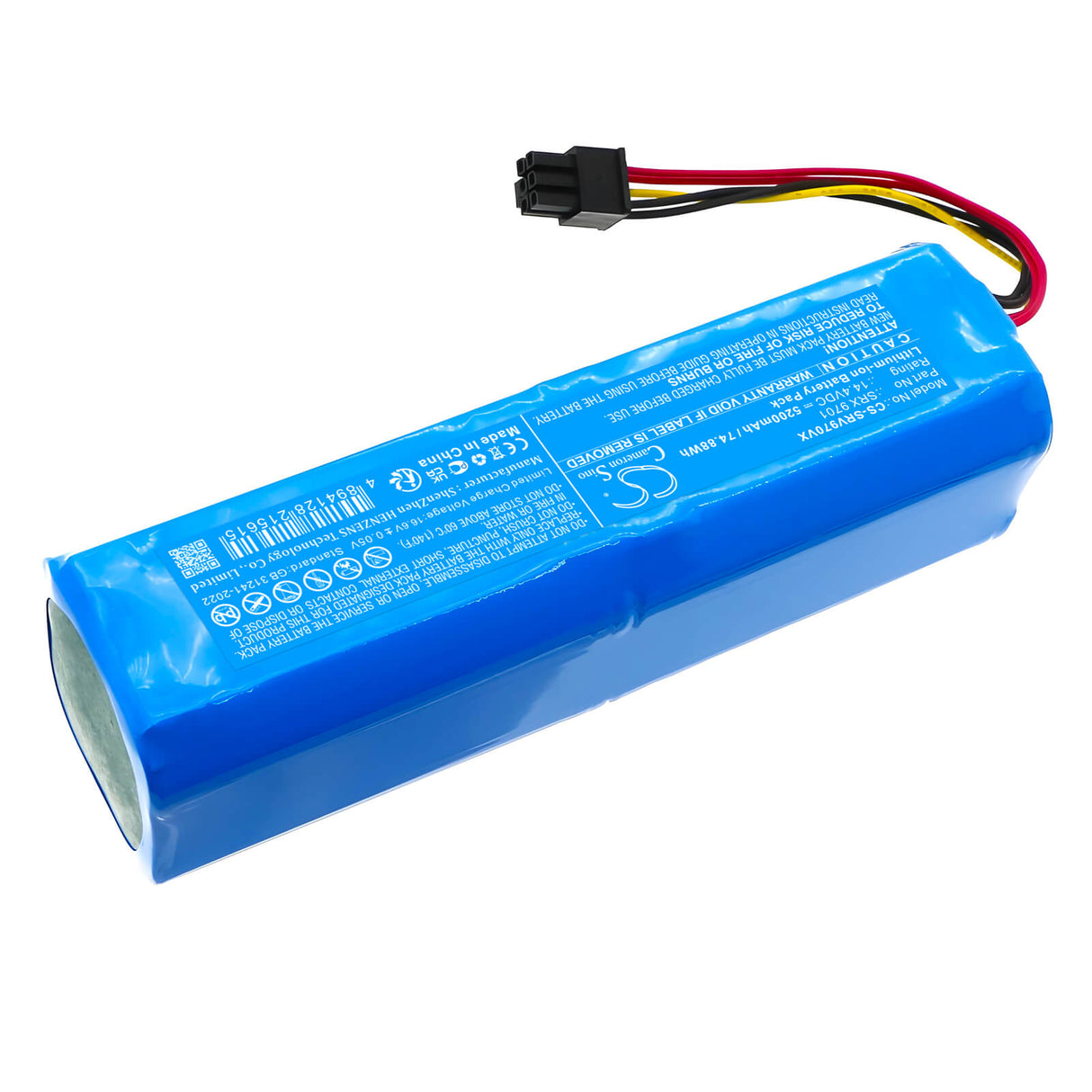 14.4V, Li-ion, 5200mAh, Vacuum battery fits Sencor, Srx 9701, Srv 9790bk, 74.88Wh Vacuum Cameron Sino Technology Limited