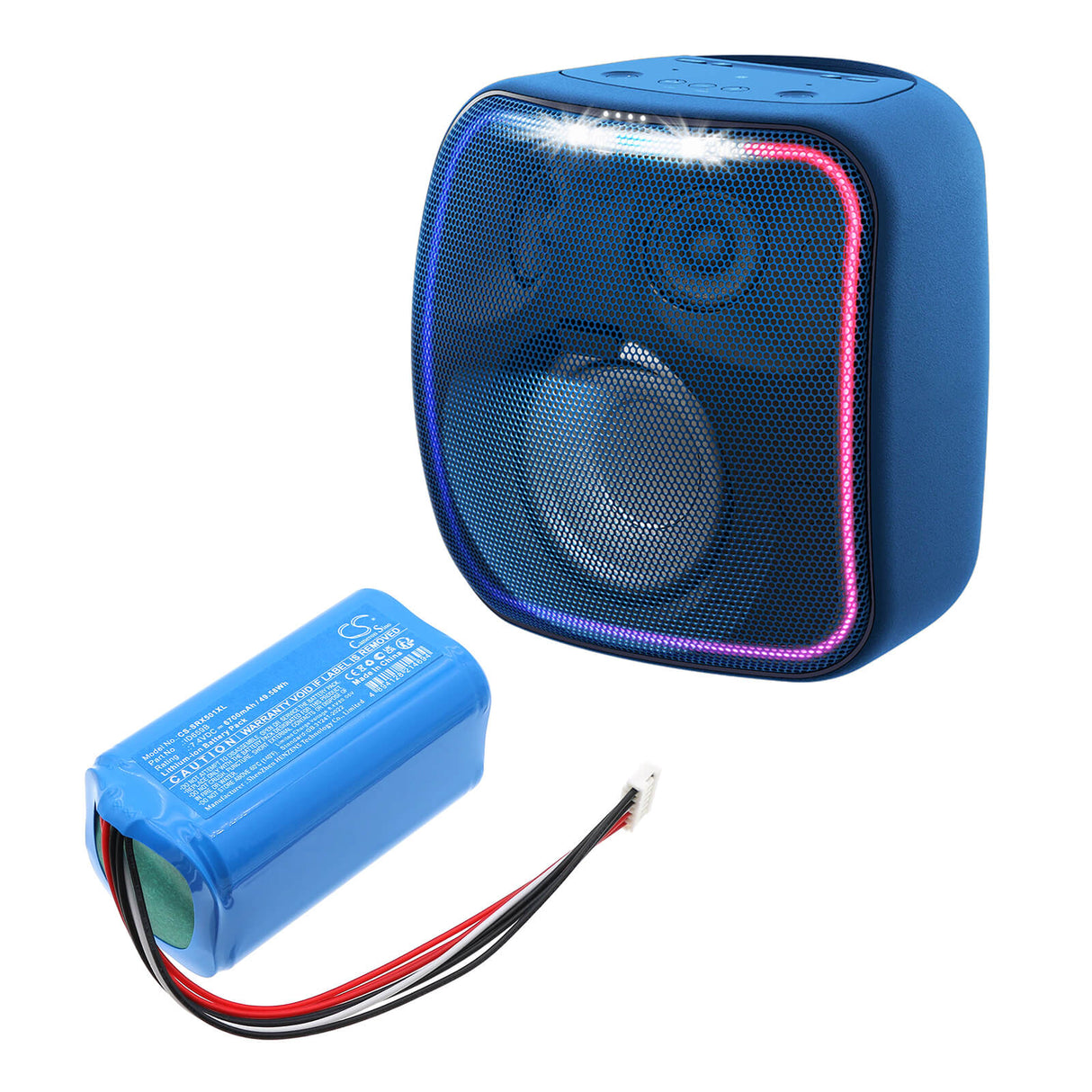 7.4V, Li-ion, 6700mAh, Batterie de haut-parleur compatible avec Sony, Id659b, Srs-xb501, Srs-xb501g, 49.58Wh Haut-parleur Cameron Sino Technology Limited