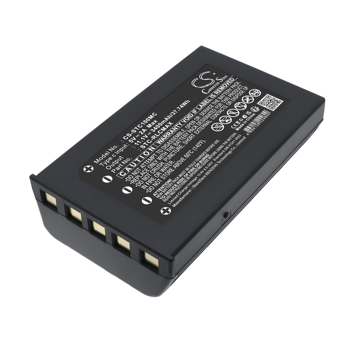 11.1V, Li-ion, 3400mAh, Sports & Outdoors battery fits Stealth Cam, STC-RLCMAX, Deceptor Max, FieldMax, 37.74Wh Sports & Outdoors Cameron Sino Technology Limited