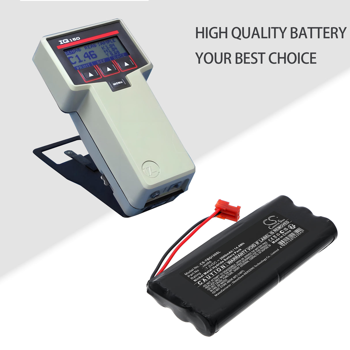 7.2V, Ni-MH, 2000mAh, Equipment, Survey, Test battery fits Tobias, HHR6, IQ150 Paper-Chek, 14.4Wh Equipment, Survey, Test Cameron Sino Technology Limited
