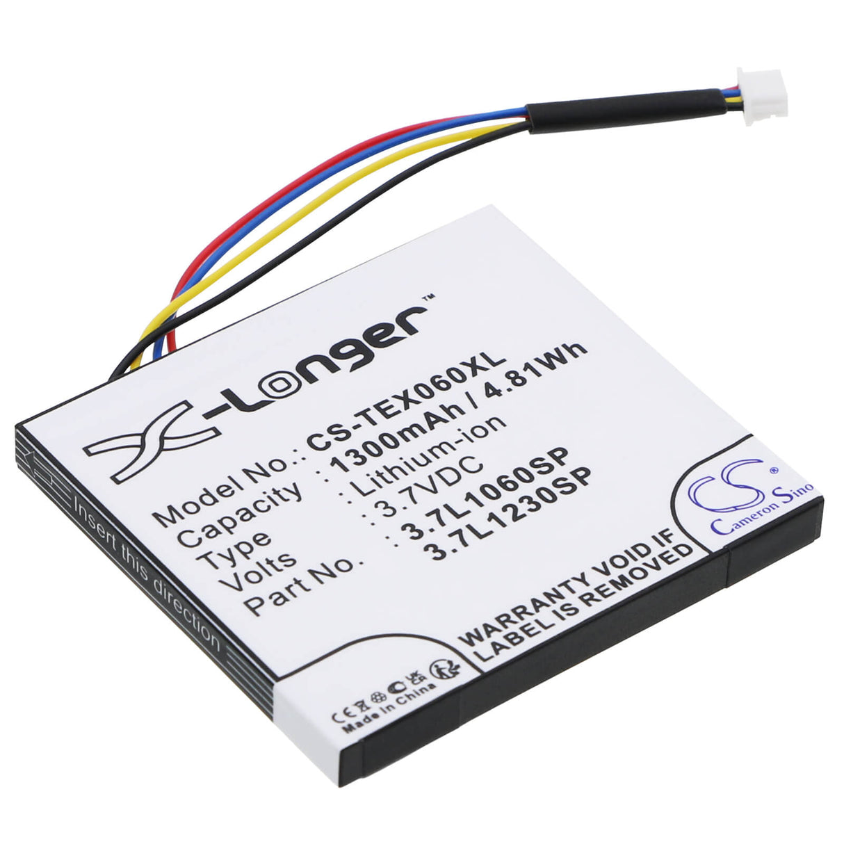 Calculator battery For Texas Instruments Ti-nspire Cx, Ti-nspire Cx Cas, 3.7v, 1300mah - 4.81wh Calculator Cameron Sino Technology Limited
