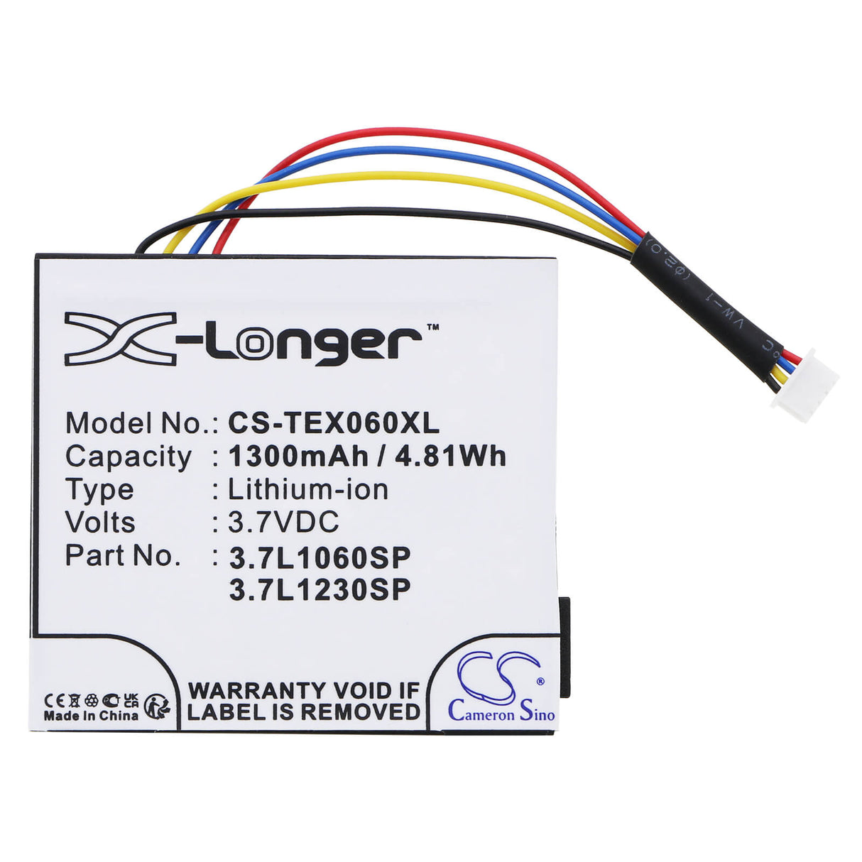 Calculator battery For Texas Instruments Ti-nspire Cx, Ti-nspire Cx Cas, 3.7v, 1300mah - 4.81wh Calculator Cameron Sino Technology Limited